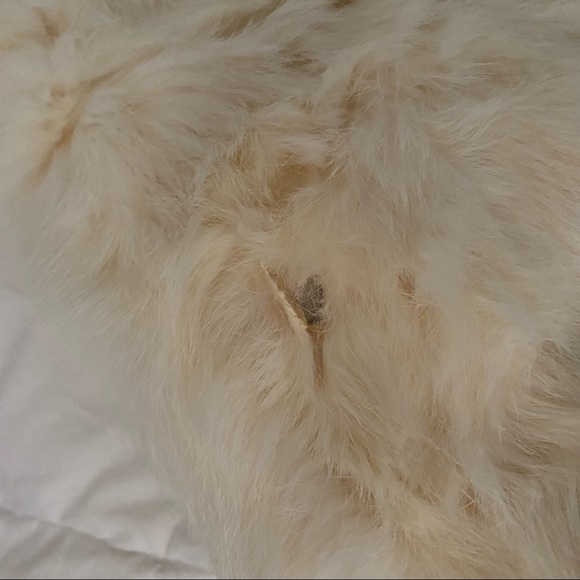 Vintage ivory real fur coat - Picture 5 of 9